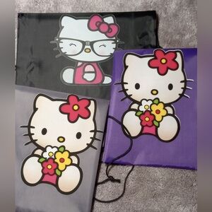 Hello Kitty Black Gray Purple Backpacks